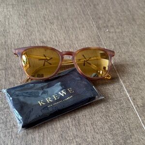 KREWE Olivier Sunglasses with gold lenses
